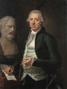 Carlo Labruzzi Portrait of Domenico de Angelis with the bust of Bias of Priene France oil painting artist